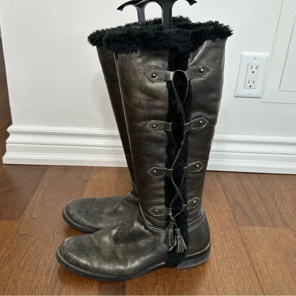 Aqua Italia Knee-High Waterproof Fur Lined Boots Sz. 11 - Picture 3 of 9